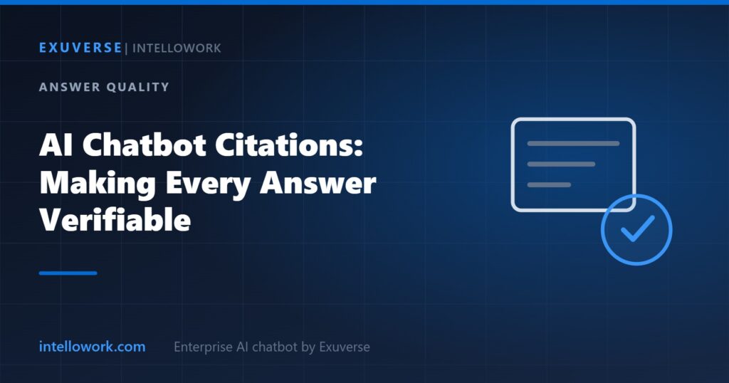 AI chatbot citations that make every generated answer verifiable against source documents