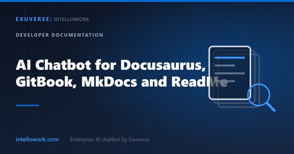 Adding an AI chatbot to Docusaurus, GitBook, MkDocs and ReadMe documentation sites