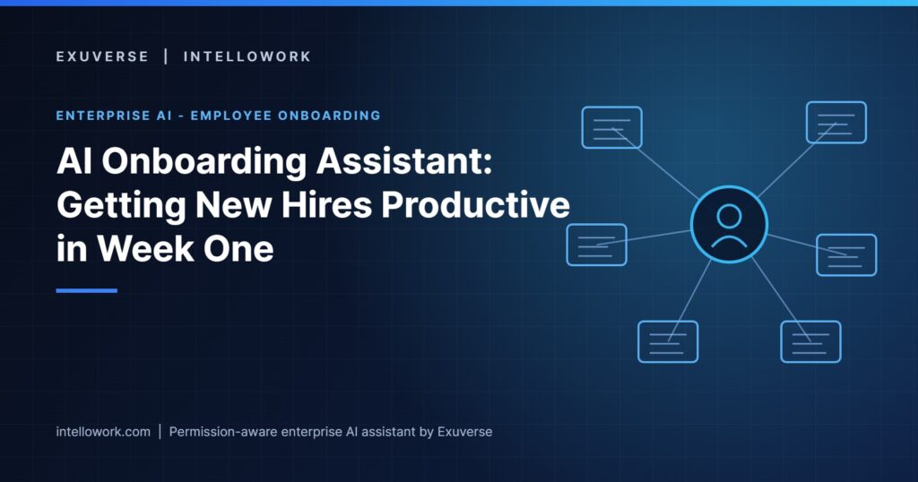 AI onboarding assistant helping new hires become productive cover